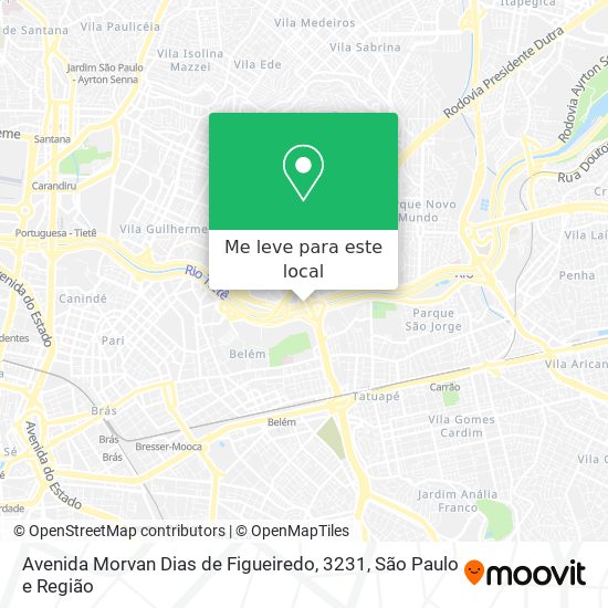 Avenida Morvan Dias de Figueiredo, 3231 mapa