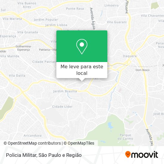 Policia Militar mapa