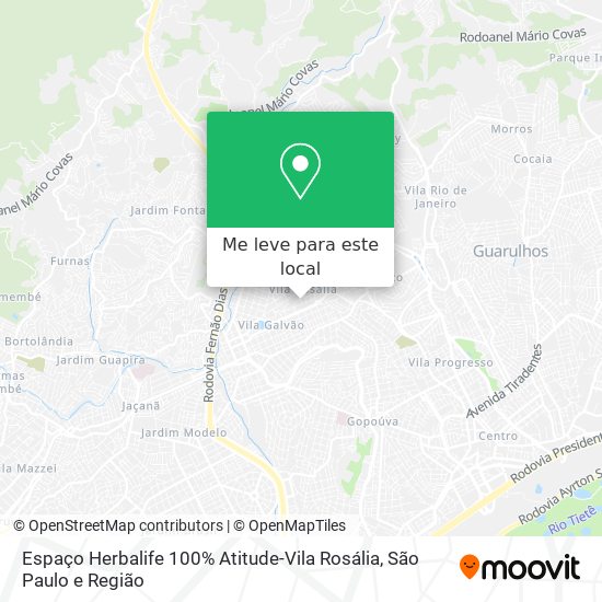 Espaço Herbalife 100% Atitude-Vila Rosália mapa