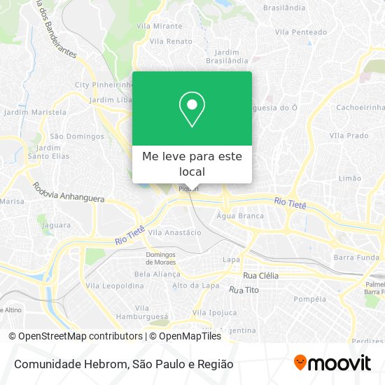 Comunidade Hebrom mapa