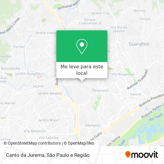 Canto da Jurema mapa