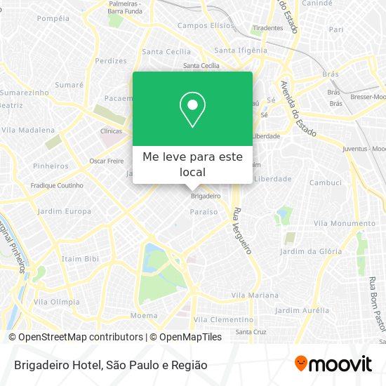 Brigadeiro Hotel mapa