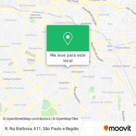 R. Rui Barbosa, 611 mapa