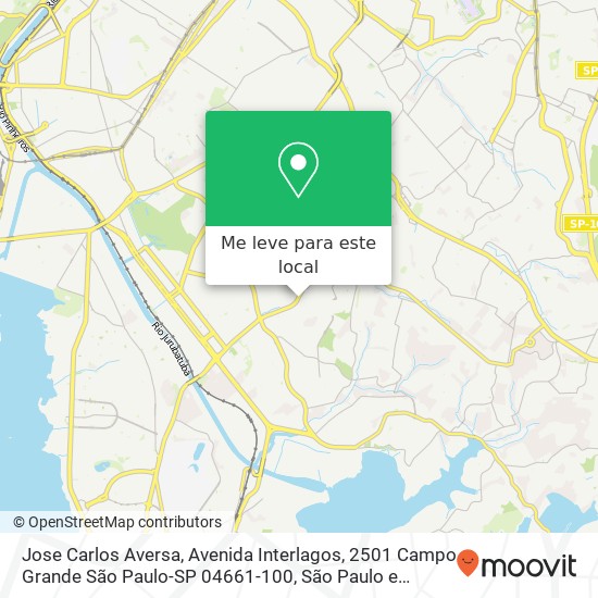Jose Carlos Aversa, Avenida Interlagos, 2501 Campo Grande São Paulo-SP 04661-100 mapa
