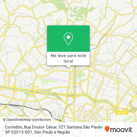 Corindón, Rua Doutor César, 327 Santana São Paulo-SP 02013-001 mapa