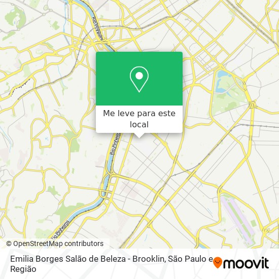 Emilia Borges Salão de Beleza - Brooklin mapa