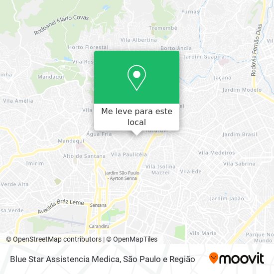 Blue Star Assistencia Medica mapa