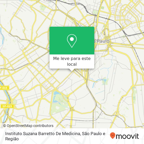 Instituto Suzana Barretto De Medicina, Avenida Brigadeiro Luís Antônio, 2504 Jardim Paulista São Paulo-SP 01401-000 mapa