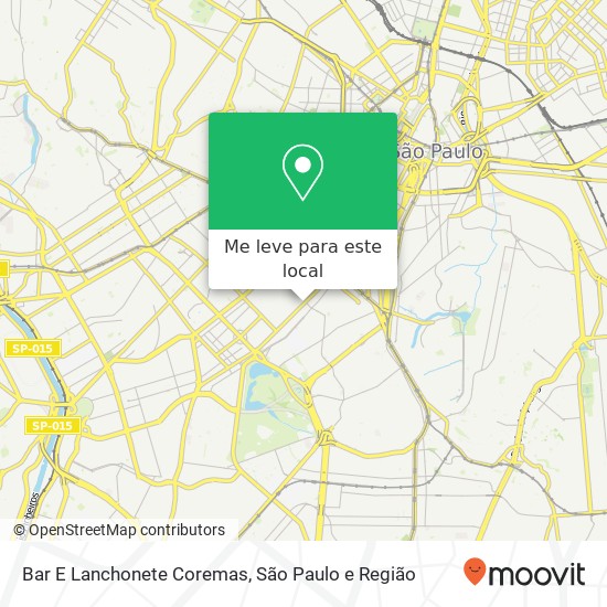 Bar E Lanchonete Coremas, Avenida Brigadeiro Luís Antônio, 2998 Jardim Paulista São Paulo-SP 01401-001 mapa