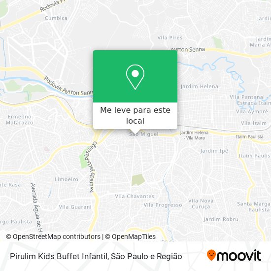 Pirulim Kids Buffet Infantil mapa