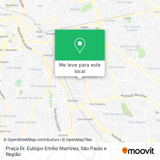 Praça Dr. Eulógio Emílio Martinez mapa