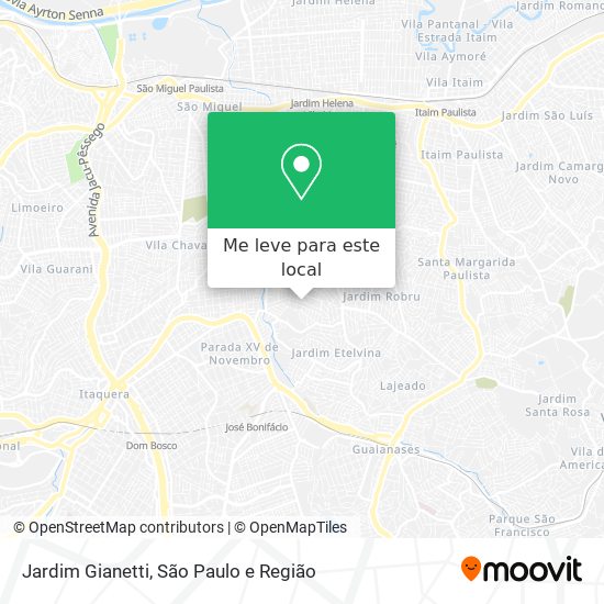 Jardim Gianetti mapa