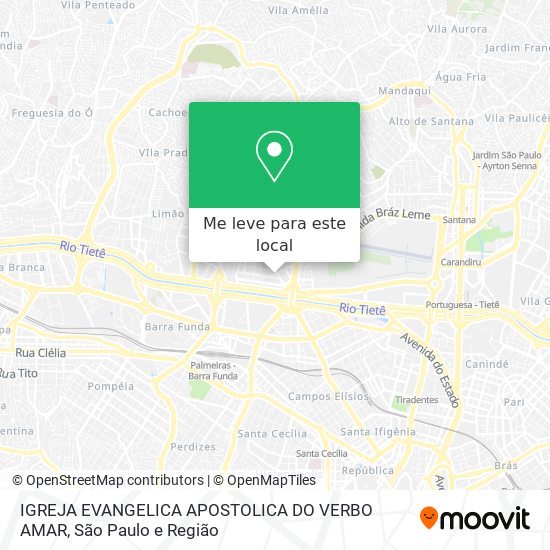 IGREJA EVANGELICA APOSTOLICA DO VERBO AMAR mapa