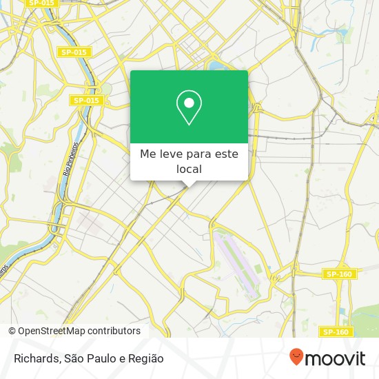 Richards, Moema São Paulo-SP mapa