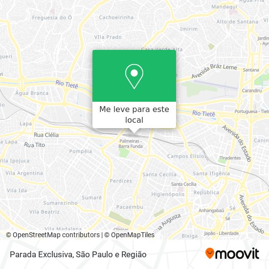Parada Exclusiva mapa