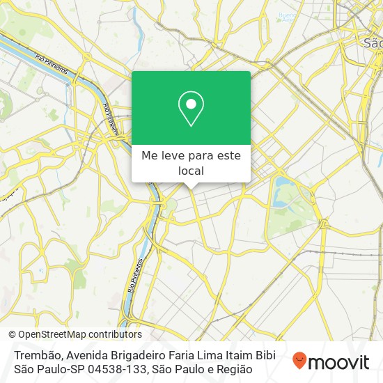 Trembão, Avenida Brigadeiro Faria Lima Itaim Bibi São Paulo-SP 04538-133 mapa