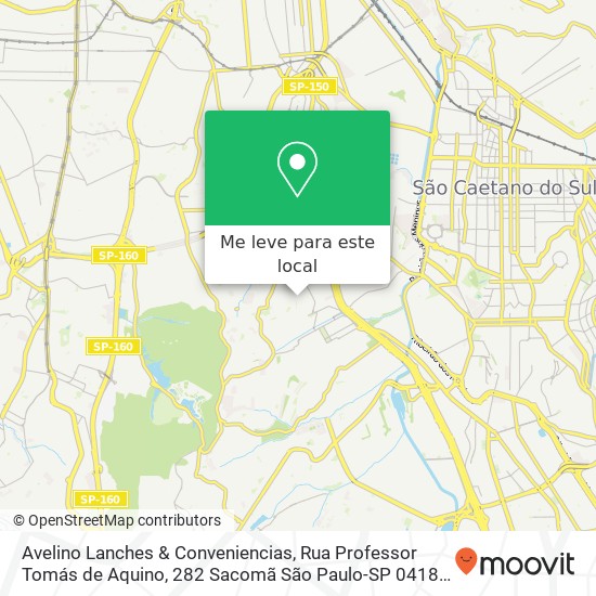 Avelino Lanches & Conveniencias, Rua Professor Tomás de Aquino, 282 Sacomã São Paulo-SP 04180-110 mapa