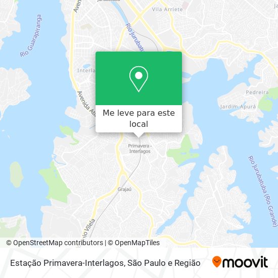 Estação Primavera-Interlagos mapa