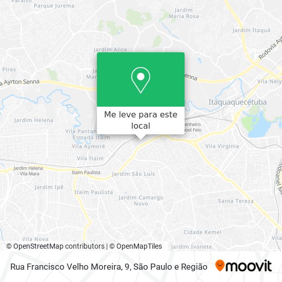 Rua Francisco Velho Moreira, 9 mapa