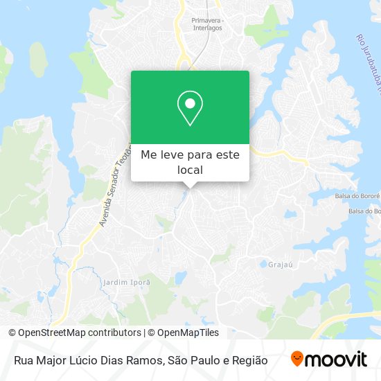 Rua Major Lúcio Dias Ramos mapa