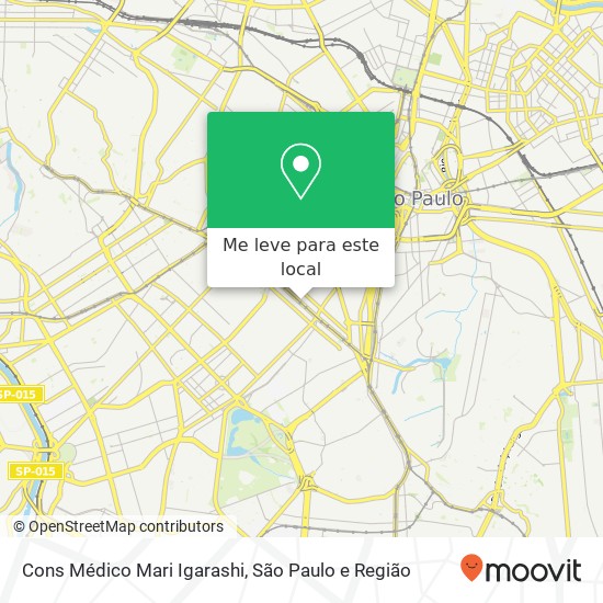 Cons Médico Mari Igarashi, Avenida Paulista Bela Vista São Paulo-SP 01310-100 mapa