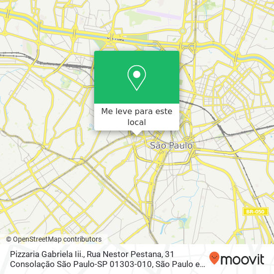 Pizzaria Gabriela Iii., Rua Nestor Pestana, 31 Consolação São Paulo-SP 01303-010 mapa