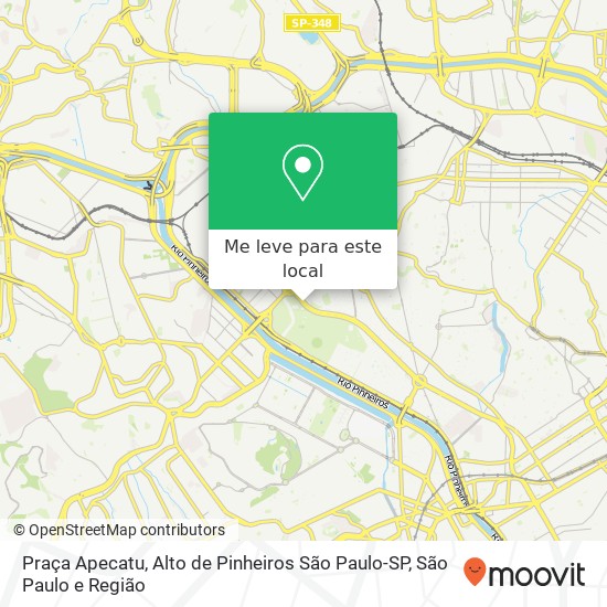 Praça Apecatu, Alto de Pinheiros São Paulo-SP mapa