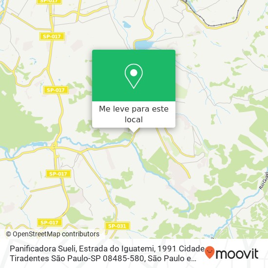 Panificadora Sueli, Estrada do Iguatemi, 1991 Cidade Tiradentes São Paulo-SP 08485-580 mapa