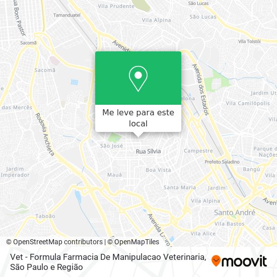 Vet - Formula Farmacia De Manipulacao Veterinaria mapa