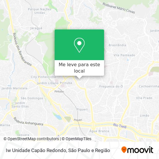 Iw Unidade Capão Redondo mapa