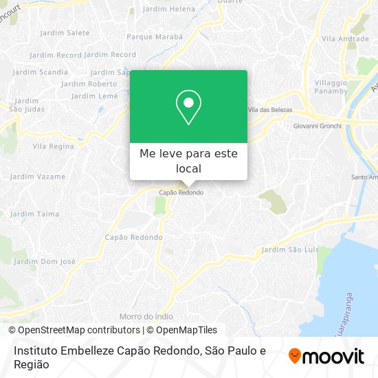 Instituto Embelleze Capão Redondo mapa
