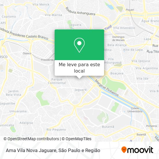 Ama Vila Nova Jaguare mapa