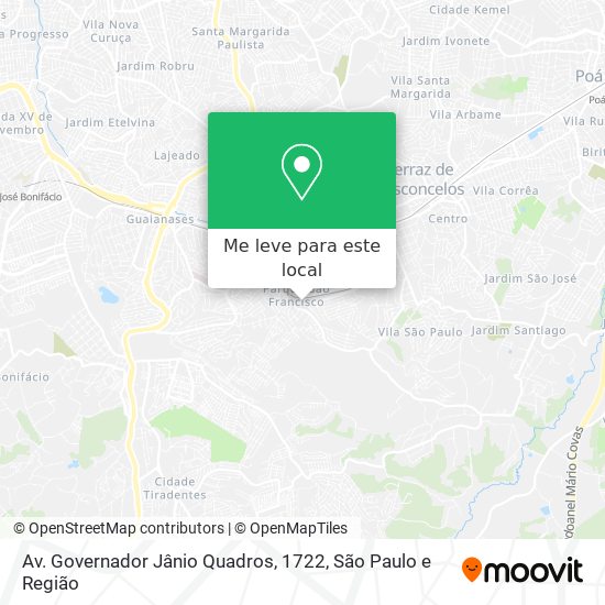 Av. Governador Jânio Quadros, 1722 mapa