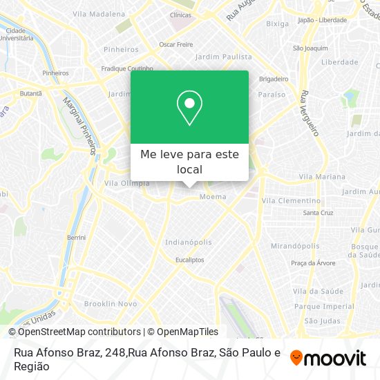 Rua Afonso Braz, 248,Rua Afonso Braz mapa