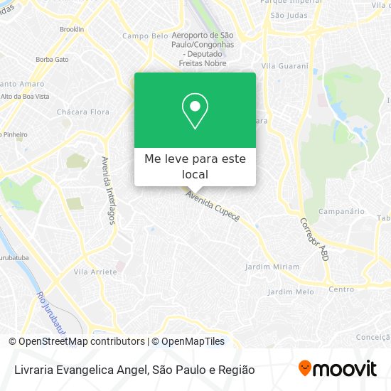 Livraria Evangelica Angel mapa