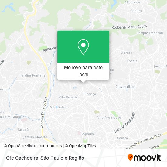 Cfc Cachoeira mapa