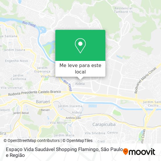 Espaço Vida Saudável Shopping Flamingo mapa