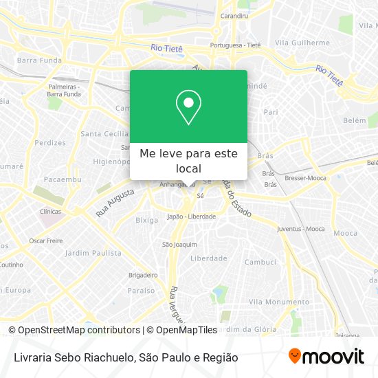 Livraria Sebo Riachuelo mapa