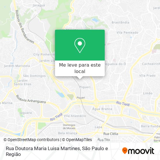 Rua Doutora Maria Luisa Martines mapa