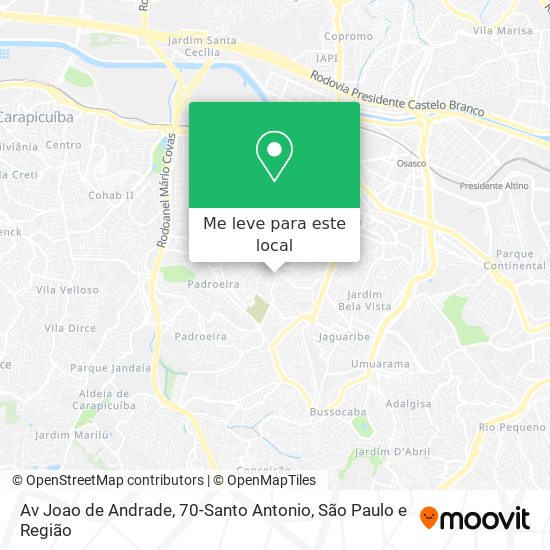 Av Joao de Andrade, 70-Santo Antonio mapa