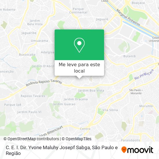 C. E. I. Dir. Yvone Maluhy Josepf Sabga mapa