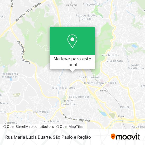 Rua Maria Lúcia Duarte mapa