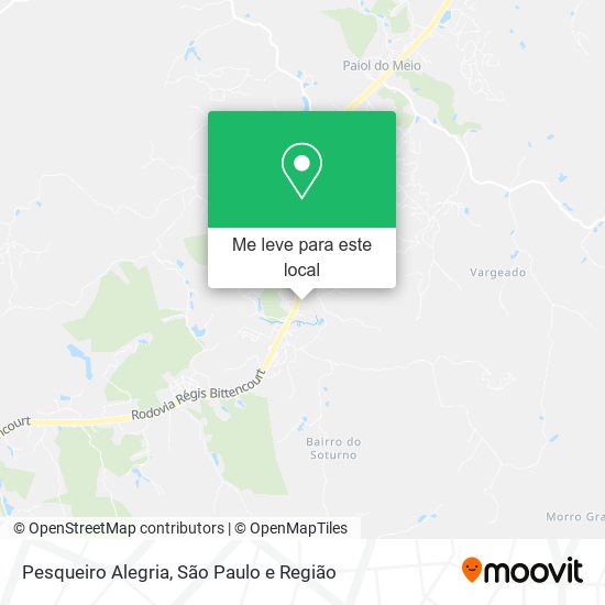 Pesqueiro Alegria mapa