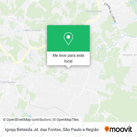 Igreja Betesda Jd. das Fontes mapa