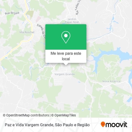 Paz e Vida Vargem Grande mapa