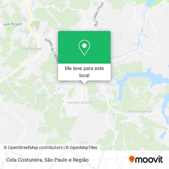 Cida Costureira mapa