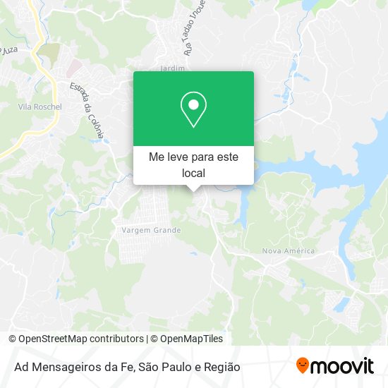 Ad Mensageiros da Fe mapa