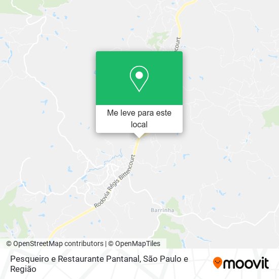 Pesqueiro e Restaurante Pantanal mapa