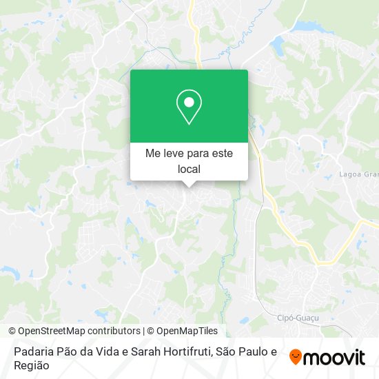 Padaria Pão da Vida e Sarah Hortifruti mapa