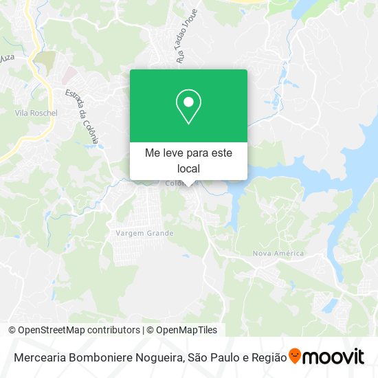 Mercearia Bomboniere Nogueira mapa